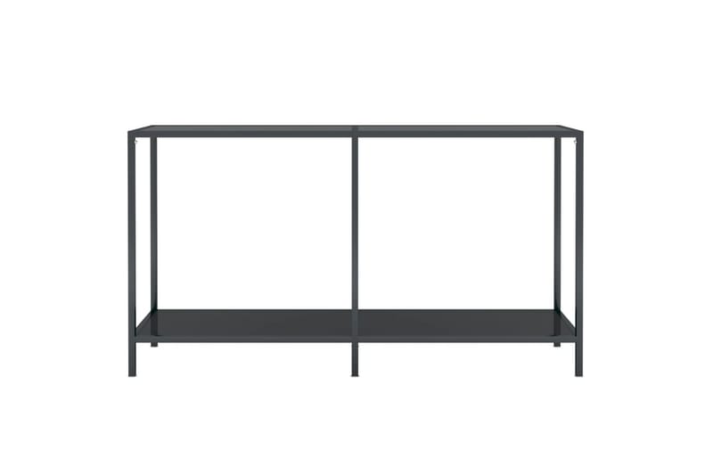 konsolbord 140x35x75,5 cm hærdet glas sort - Sort - Møbler - Borde - Aflastningsbord - Konsolbord & sidebord