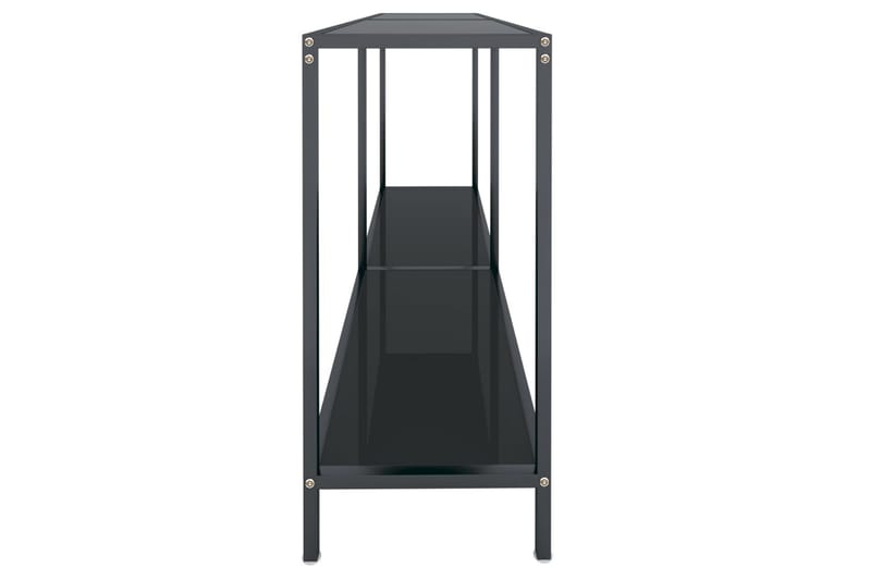 konsolbord 140x35x75,5 cm hærdet glas sort - Sort - Møbler - Borde - Aflastningsbord - Konsolbord & sidebord