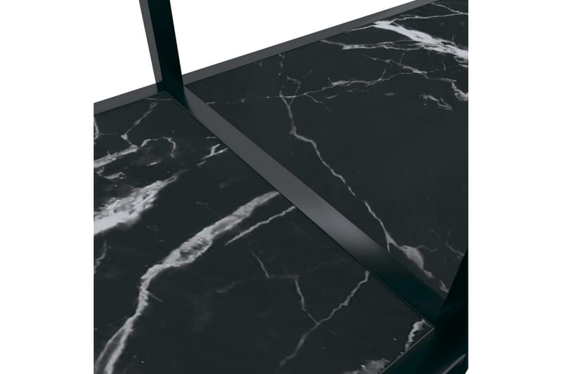 konsolbord 160x35x75,5 cm hærdet glas sort - Sort - Entrébord - Konsolbord & sidebord