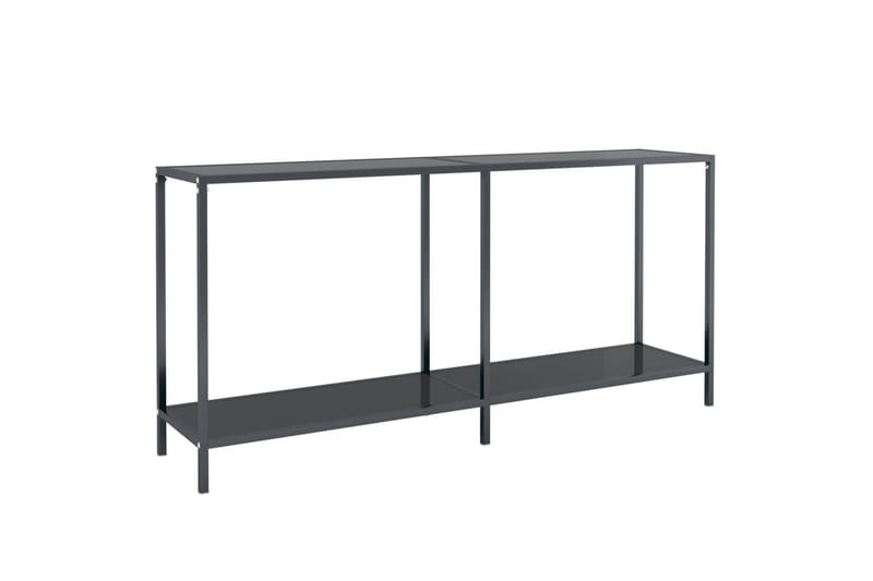 konsolbord 160x35x75,5 cm hærdet glas sort - Sort - Møbler - Borde - Aflastningsbord - Konsolbord & sidebord