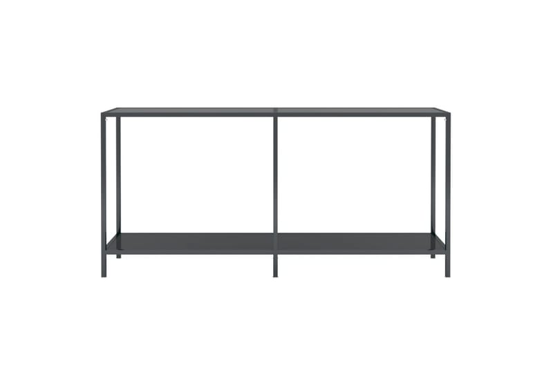 konsolbord 160x35x75,5 cm hærdet glas sort - Sort - Møbler - Borde - Aflastningsbord - Konsolbord & sidebord