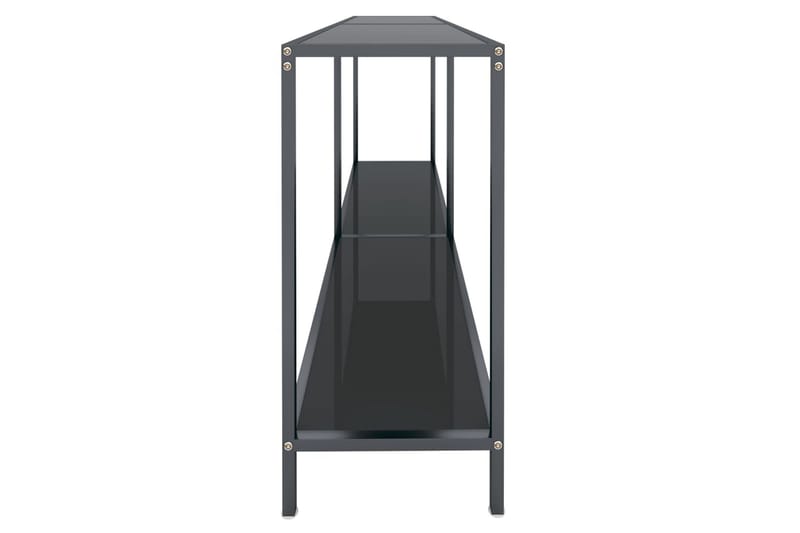 konsolbord 160x35x75,5 cm hærdet glas sort - Sort - Møbler - Borde - Aflastningsbord - Konsolbord & sidebord