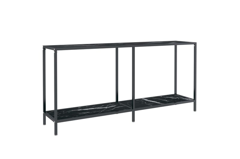 konsolbord 160x35x75,5 cm hærdet glas sort - Sort - Møbler - Borde - Aflastningsbord - Konsolbord & sidebord