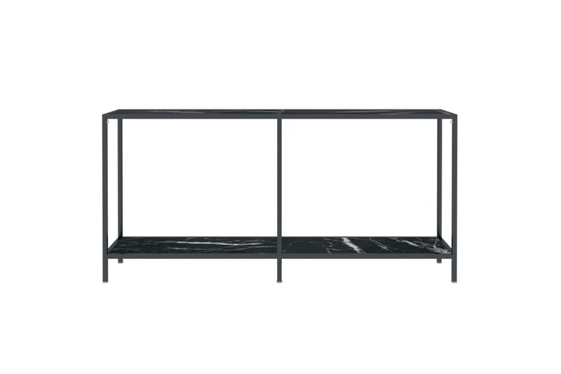 konsolbord 160x35x75,5 cm hærdet glas sort - Sort - Møbler - Borde - Aflastningsbord - Konsolbord & sidebord