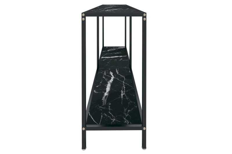 konsolbord 160x35x75,5 cm hærdet glas sort - Sort - Møbler - Borde - Aflastningsbord - Konsolbord & sidebord