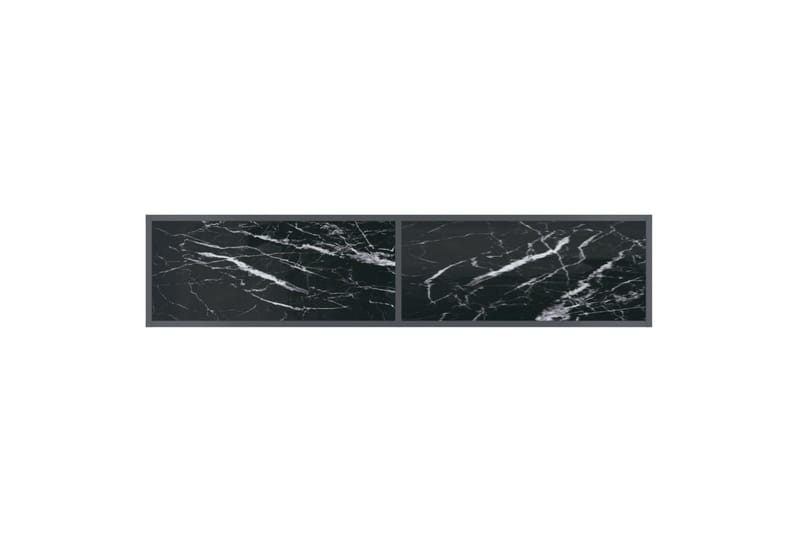 konsolbord 160x35x75,5 cm hærdet glas sort - Sort - Møbler - Borde - Aflastningsbord - Konsolbord & sidebord