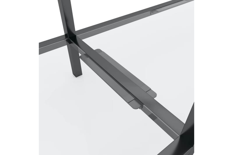 konsolbord 160x35x75,5 cm hærdet glas transparent - gennemsigtig - Møbler - Borde - Aflastningsbord - Konsolbord & sidebord