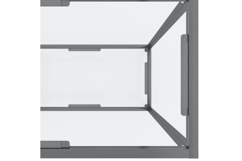 konsolbord 160x35x75,5 cm hærdet glas transparent - gennemsigtig - Entrébord - Konsolbord & sidebord