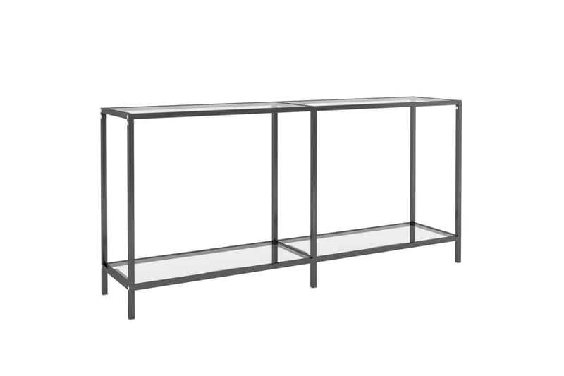 konsolbord 160x35x75,5 cm hærdet glas transparent - gennemsigtig - Møbler - Borde - Aflastningsbord - Konsolbord & sidebord