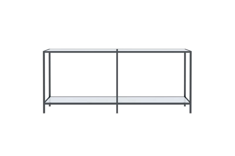 konsolbord 180x35x75,5 cm hærdet glas hvid - Hvid - Entrébord - Konsolbord & sidebord