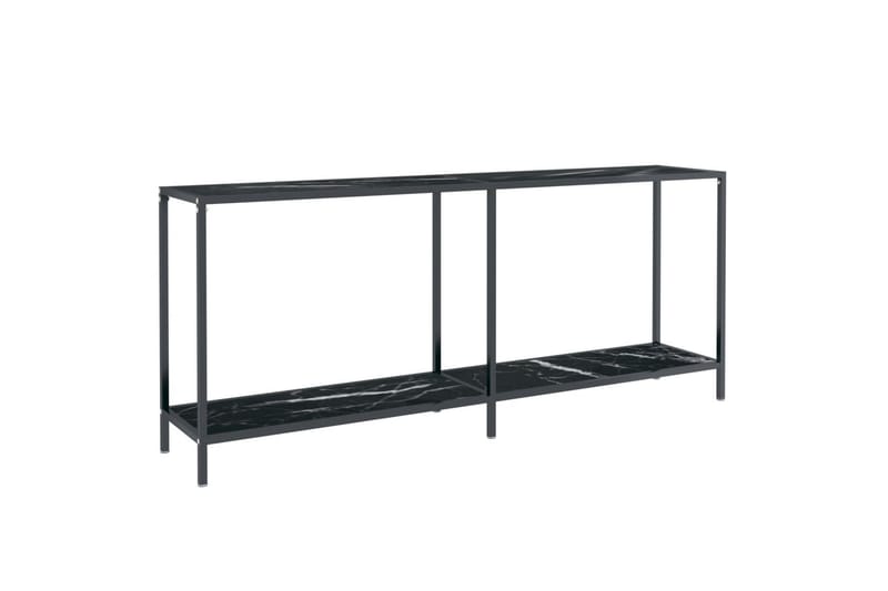 konsolbord 180x35x75,5 cm hærdet glas sort - Sort - Møbler - Borde - Aflastningsbord - Konsolbord & sidebord