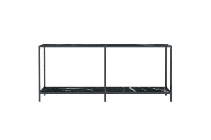 konsolbord 180x35x75,5 cm hærdet glas sort - Sort - Møbler - Borde - Aflastningsbord - Konsolbord & sidebord