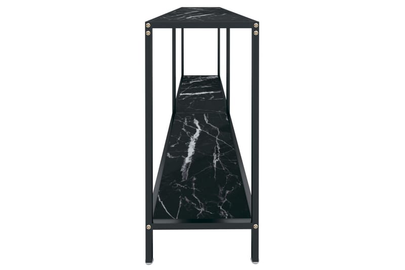 konsolbord 180x35x75,5 cm hærdet glas sort - Sort - Møbler - Borde - Aflastningsbord - Konsolbord & sidebord