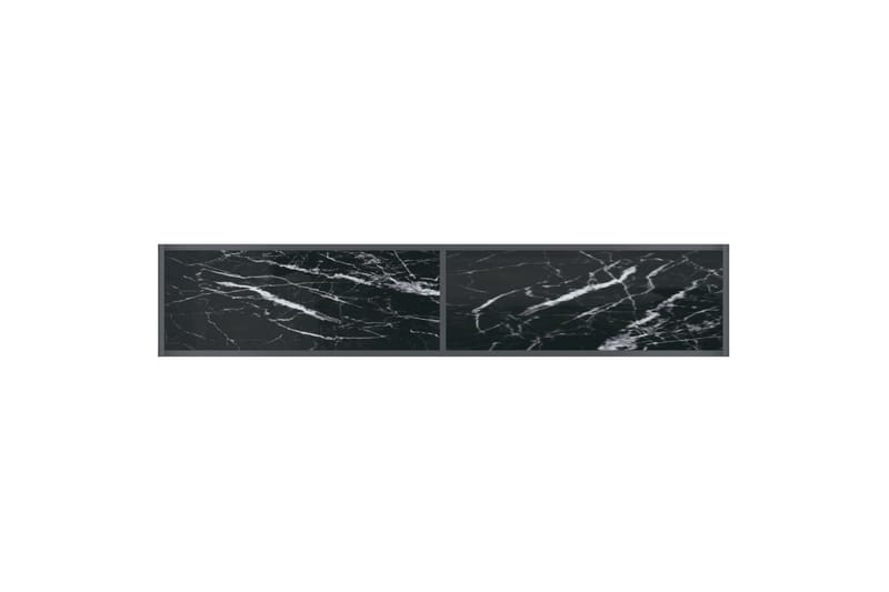 konsolbord 180x35x75,5 cm hærdet glas sort - Sort - Møbler - Borde - Aflastningsbord - Konsolbord & sidebord