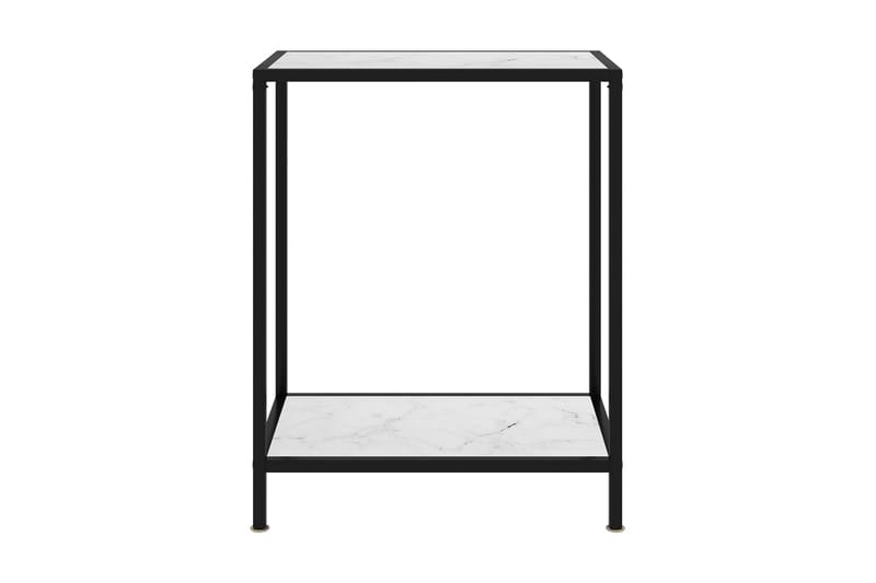 Konsolbord 60x35x75 cm hærdet glas hvid - Hvid - Møbler - Borde - Aflastningsbord - Konsolbord & sidebord