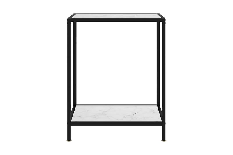 Konsolbord 60x35x75 cm hærdet glas hvid - Hvid - Entrébord - Konsolbord & sidebord