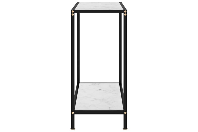 Konsolbord 60x35x75 cm hærdet glas hvid - Hvid - Møbler - Borde - Aflastningsbord - Konsolbord & sidebord