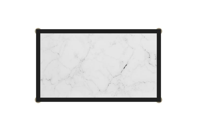 Konsolbord 60x35x75 cm hærdet glas hvid - Hvid - Møbler - Borde - Aflastningsbord - Konsolbord & sidebord