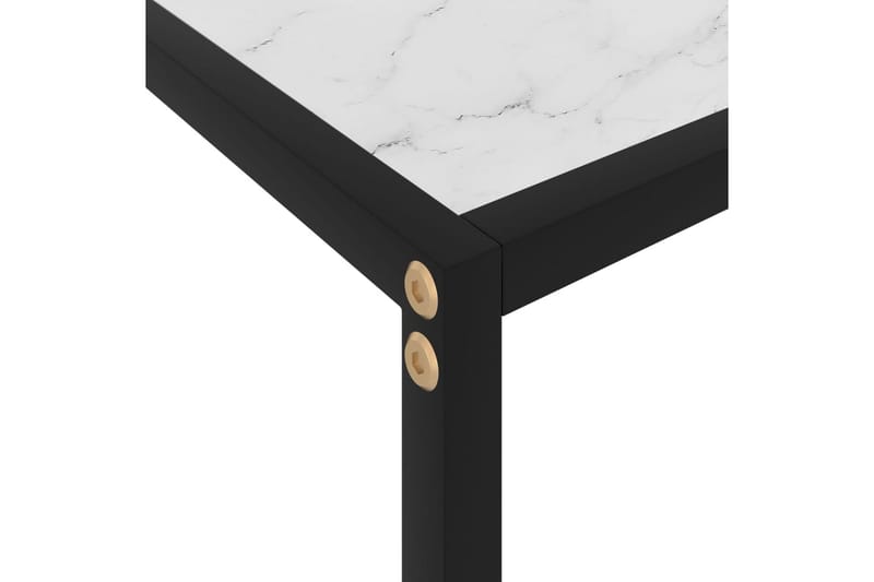 Konsolbord 60x35x75 cm hærdet glas hvid - Hvid - Møbler - Borde - Aflastningsbord - Konsolbord & sidebord