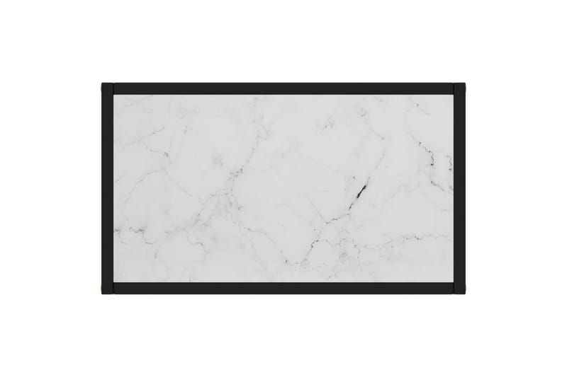 konsolbord 60x35x75 cm hærdet glas hvid - Hvid - Møbler - Borde - Aflastningsbord - Konsolbord & sidebord