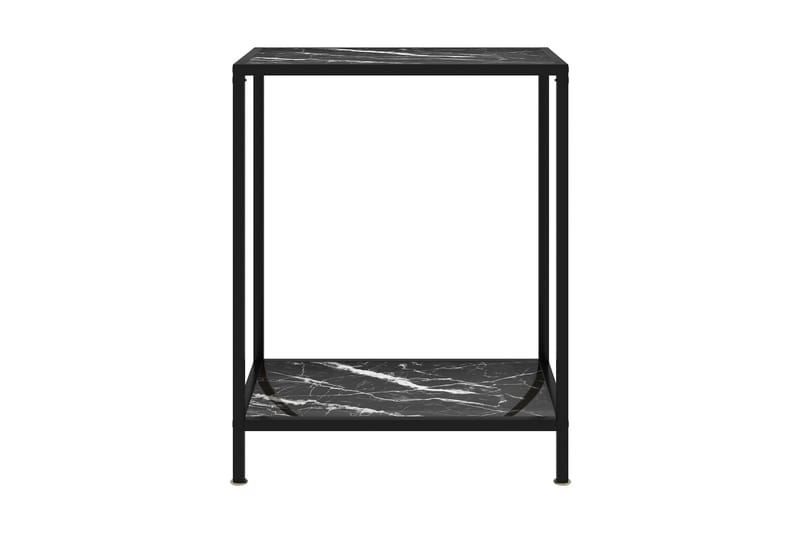 Konsolbord 60x35x75 cm hærdet glas sort - Sort - Entrébord - Konsolbord & sidebord