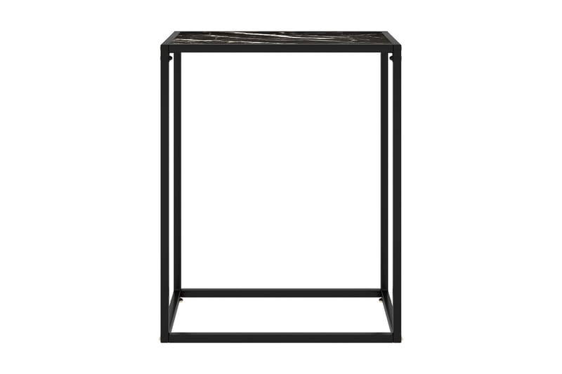 konsolbord 60x35x75 cm hærdet glas sort - Sort - Møbler - Borde - Aflastningsbord - Konsolbord & sidebord