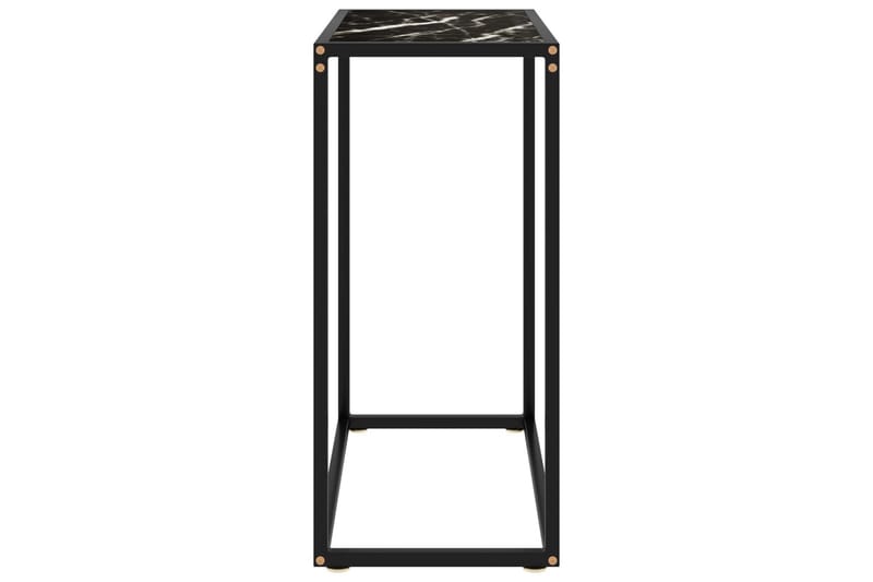 konsolbord 60x35x75 cm hærdet glas sort - Sort - Møbler - Borde - Aflastningsbord - Konsolbord & sidebord