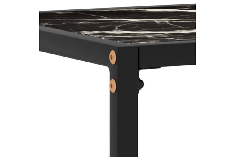 konsolbord 60x35x75 cm hærdet glas sort - Sort - Møbler - Borde - Aflastningsbord - Konsolbord & sidebord