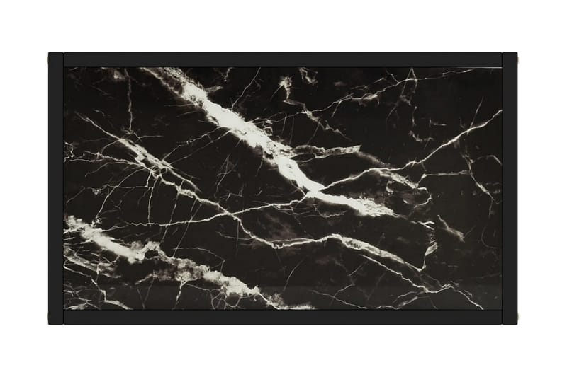 konsolbord 60x35x75 cm hærdet glas sort - Sort - Møbler - Borde - Aflastningsbord - Konsolbord & sidebord