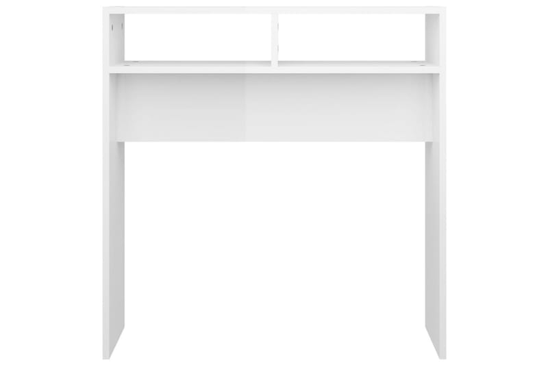 konsolbord 78x30x80 cm spånplade hvid højglans - Hvid - Entrébord - Konsolbord & sidebord