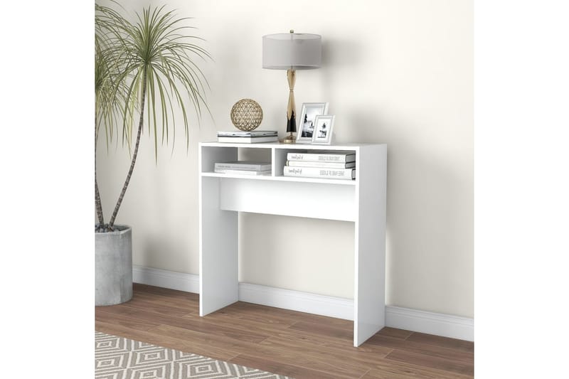 konsolbord 78x30x80 cm spånplade hvid - Hvid - Møbler - Borde - Aflastningsbord - Konsolbord & sidebord