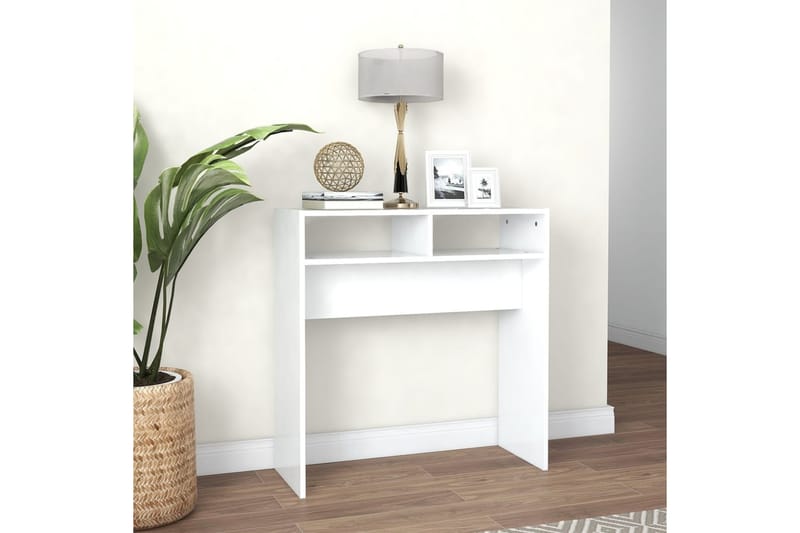 konsolbord 78x30x80 cm spånplade hvid - Hvid - Møbler - Borde - Aflastningsbord - Konsolbord & sidebord