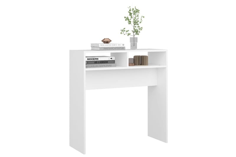 konsolbord 78x30x80 cm spånplade hvid - Hvid - Entrébord - Konsolbord & sidebord