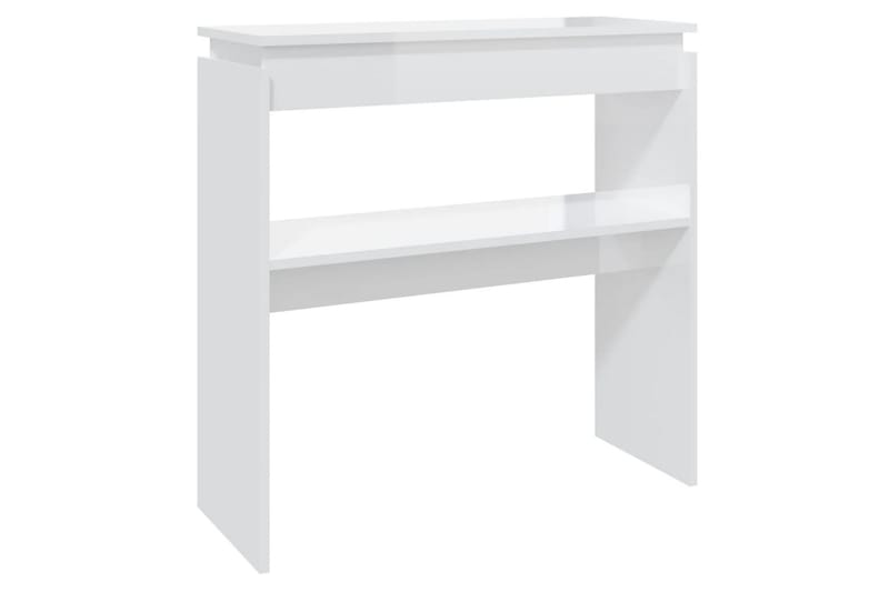konsolbord 80x30x80 cm spånplade hvid højglans - Hvid - Møbler - Borde - Aflastningsbord - Konsolbord & sidebord