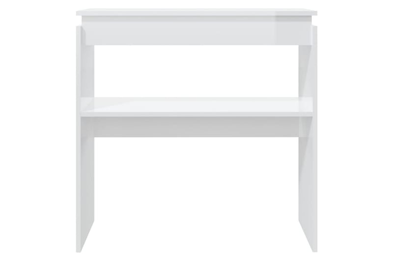 konsolbord 80x30x80 cm spånplade hvid højglans - Hvid - Møbler - Borde - Aflastningsbord - Konsolbord & sidebord