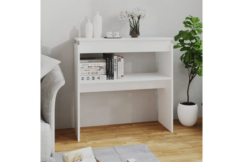 konsolbord 80x30x80 cm spånplade hvid - Hvid - Entrébord - Konsolbord & sidebord