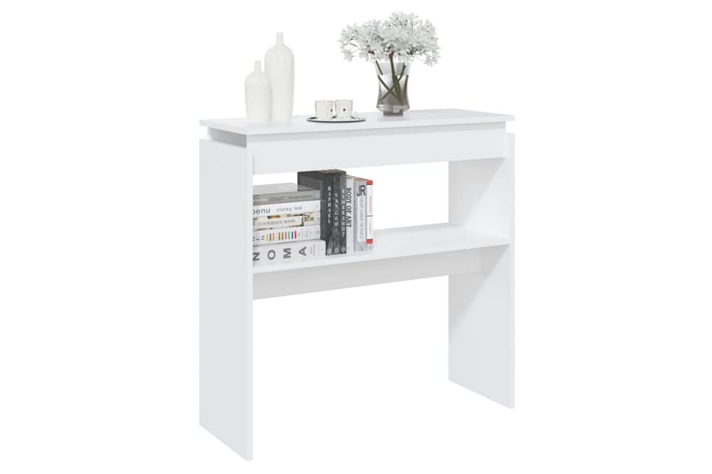 konsolbord 80x30x80 cm spånplade hvid - Hvid - Entrébord - Konsolbord & sidebord