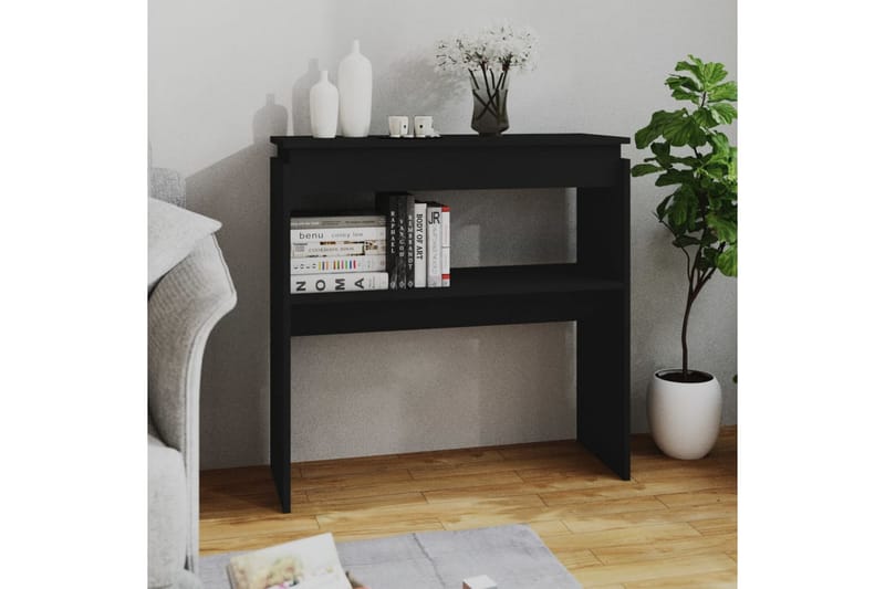 konsolbord 80x30x80 cm spånplade sort - Sort - Møbler - Borde - Aflastningsbord - Konsolbord & sidebord