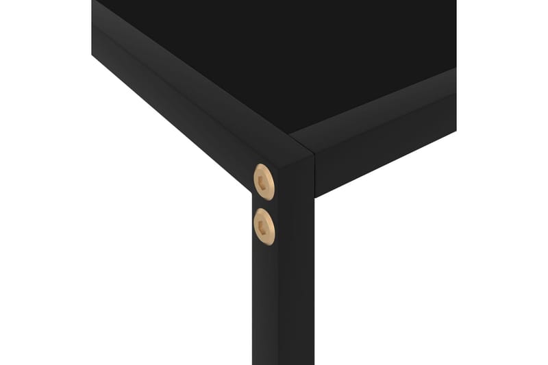 Konsolbord 80x35x75 cm hærdet glas sort - Sort - Møbler - Borde - Aflastningsbord - Konsolbord & sidebord