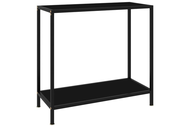 Konsolbord 80x35x75 cm hærdet glas sort - Sort - Møbler - Borde - Aflastningsbord - Konsolbord & sidebord