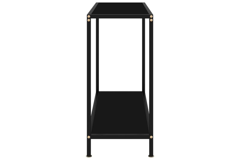 Konsolbord 80x35x75 cm hærdet glas sort - Sort - Møbler - Borde - Aflastningsbord - Konsolbord & sidebord