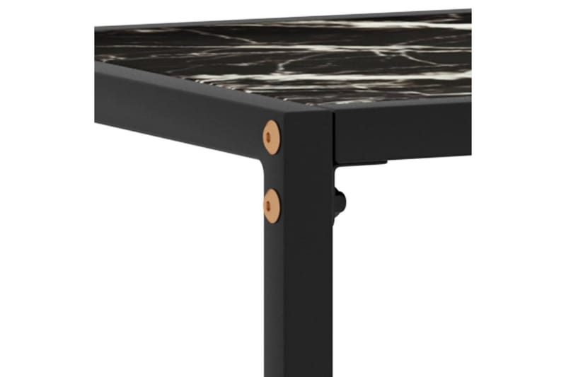 konsolbord 80x35x75 cm hærdet glas sort - Sort - Møbler - Borde - Aflastningsbord - Konsolbord & sidebord