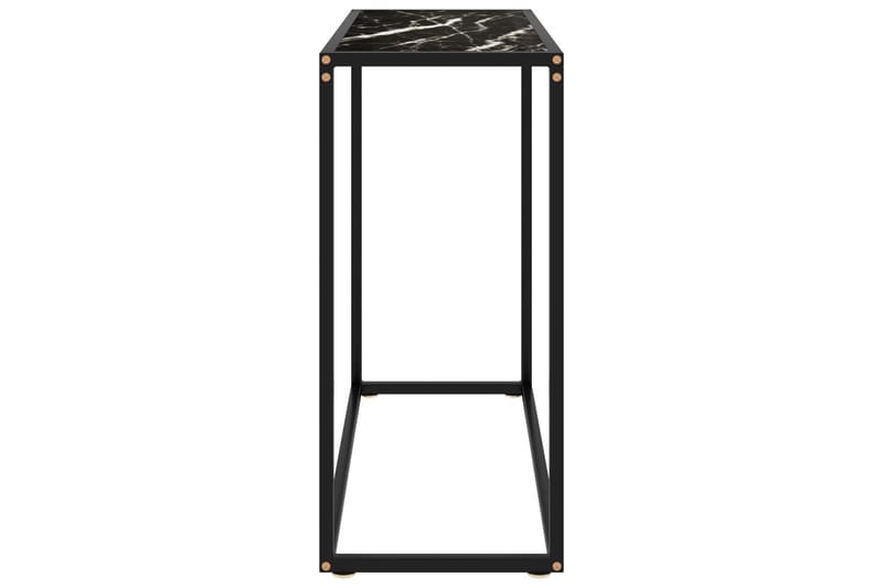 konsolbord 80x35x75 cm hærdet glas sort - Sort - Møbler - Borde - Aflastningsbord - Konsolbord & sidebord