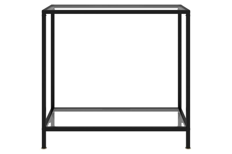 Konsolbord 80x35x75 cm hærdet glas transparent - gennemsigtig - Møbler - Borde - Aflastningsbord - Konsolbord & sidebord