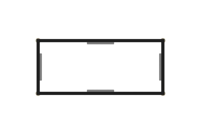 Konsolbord 80x35x75 cm hærdet glas transparent - gennemsigtig - Møbler - Borde - Aflastningsbord - Konsolbord & sidebord