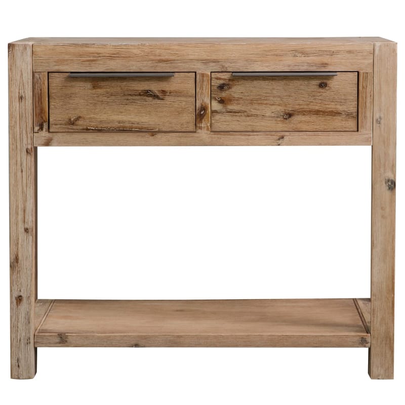 Konsolbord 82 X 33 X 73 Cm Massivt Akacietræ - Brun - Møbler - Borde - Aflastningsbord - Konsolbord & sidebord