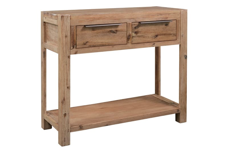 Konsolbord 82 X 33 X 73 Cm Massivt Akacietræ - Brun - Møbler - Borde - Aflastningsbord - Konsolbord & sidebord