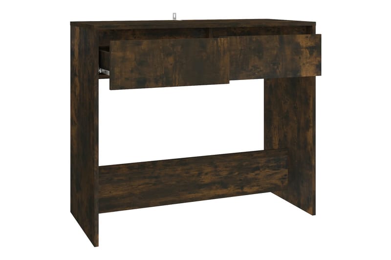 konsolbord 89x41x76,5 cm stål røget egetræsfarve - Brun - Entrébord - Konsolbord & sidebord