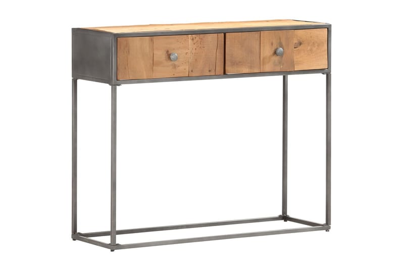konsolbord 90 x 30 x 75 cm massivt genanvendt træ - Brun - Møbler - Borde - Aflastningsbord - Konsolbord & sidebord