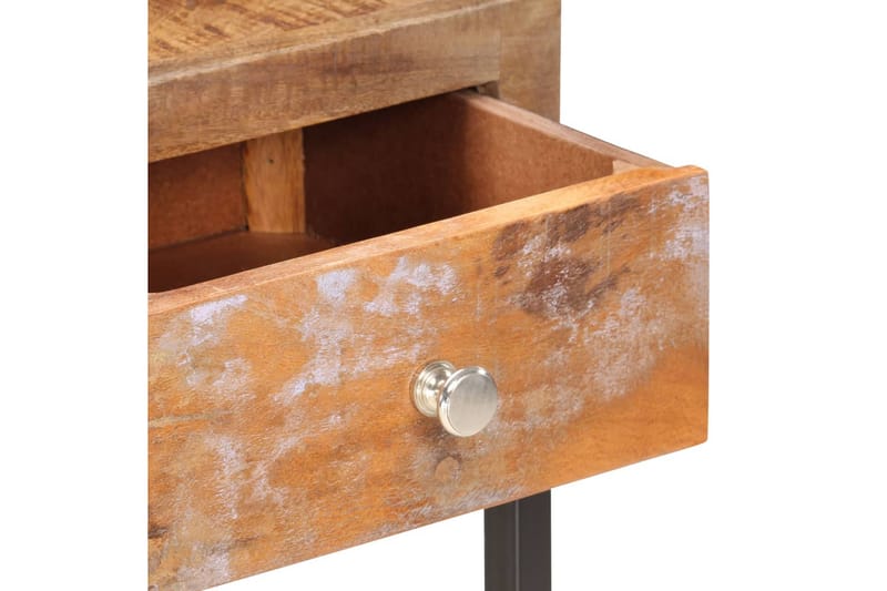Konsolbord 90x30x75 cm Massivt Genanvendt Træ Guldfarvet - Brun - Møbler - Borde - Aflastningsbord - Konsolbord & sidebord